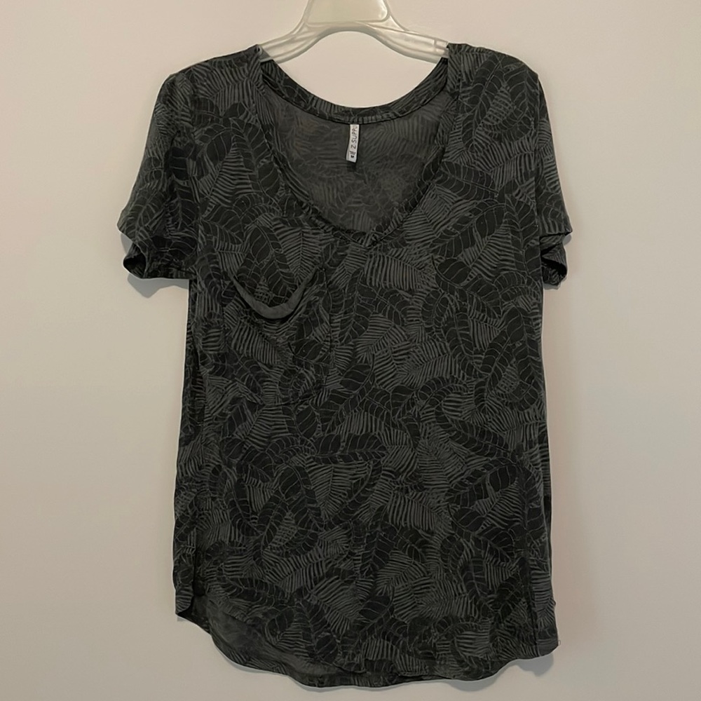 Z Supply Gray Pocket Tee
